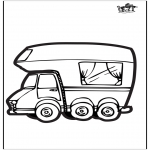 Coloriages faits divers - Camper-car