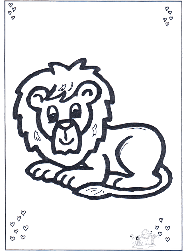 Coloriage Mandala Lion Pour Les Enfants